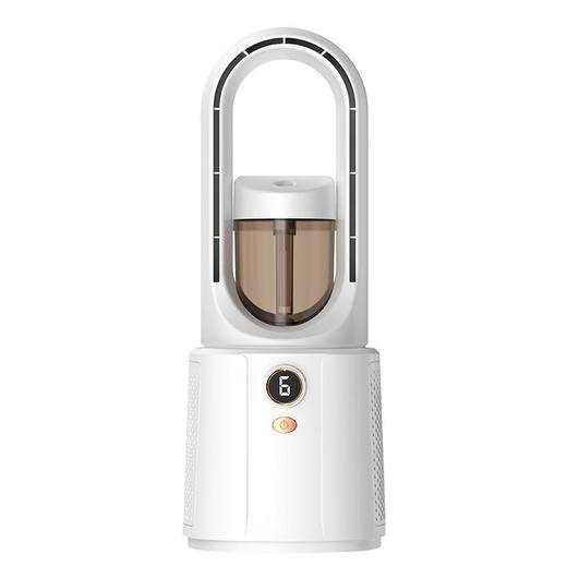 新款办公无叶风扇桌面usb 喷雾循环扇便携立式床头加湿器塔扇静音 商品图4