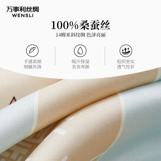 万事利“锦绣风雅”88厘米双面印花真丝大方巾 商品图3