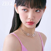 ZEGL设计师璀璨甜心系列双层叠戴爱心项链女轻奢高级感法式锁骨链 商品缩略图1