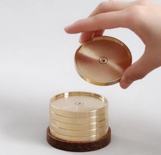 一条·铜制杯垫   6个/套 商品图1