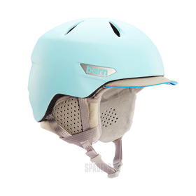 23/24BERN头盔Weston Lite Matte Sky w/ Gray Liner, Gray-Sky Visor