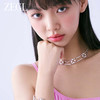 ZEGL设计师璀璨甜心系列双层叠戴爱心项链女轻奢高级感法式锁骨链 商品缩略图3
