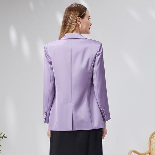 EITIE爱特爱秋季新款时尚通勤干练显瘦翻领西装外套女7103802 商品图4