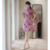 复古碎花旗袍新中式气质日常连衣裙夏季SH23311 商品缩略图2