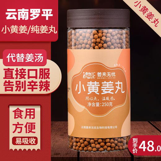 姜来无忧小黄姜丸250g 云南罗平小黄姜熟姜粉姜丸口服中式养生调理 商品图0