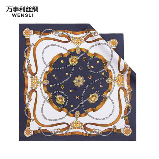 万事利“光辉时分”88厘米双面印花真丝大方巾 商品图3