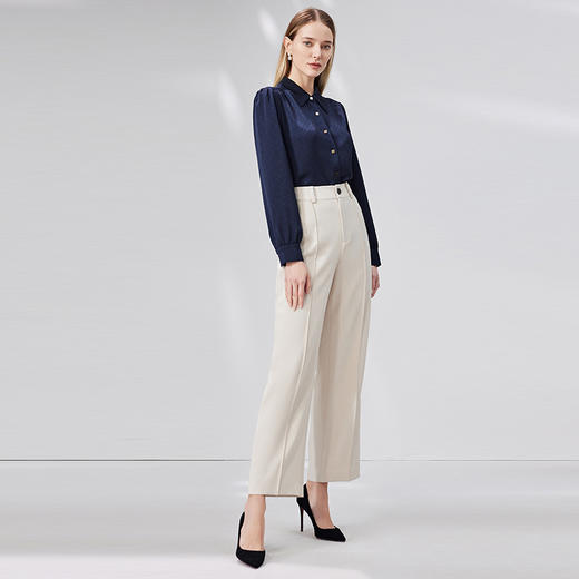 EITIE爱特爱衬衣秋季新款洋气舒适气质衬衣衬衫7109806 商品图1