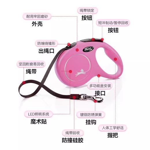 福莱希 德国flex火星人系列 狗狗牵引绳自动伸缩链中小型犬 商品图1
