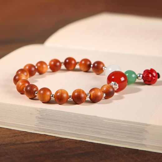 云璟崖柏 配饰手串 小南红 商品图2