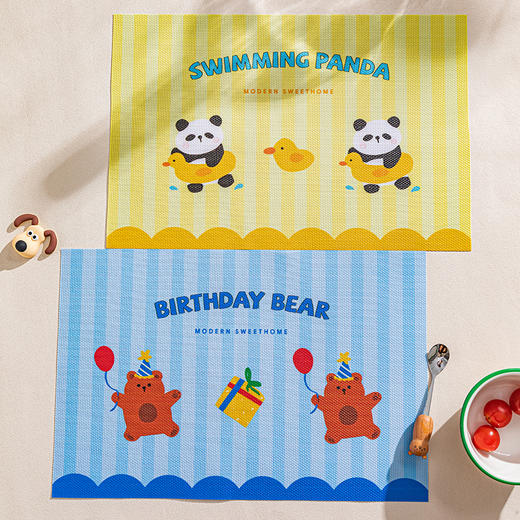 摩登主妇原创隔热餐垫卡通可爱小学生儿童餐垫防水防污防烫桌垫子 商品图1