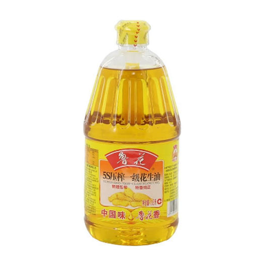 鲁花5S压榨一级花生油1.8L 商品图0