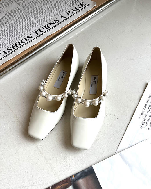 7折  JM家 舒适优雅皮鞋 芭蕾珍珠平底鞋 BZ1080 商品图10