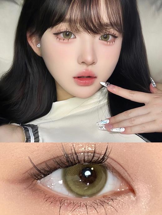 【大直径】Leenscolor-香菜棕绿-14.5mm【年抛 度数0-1000度 含525/575】 商品图6