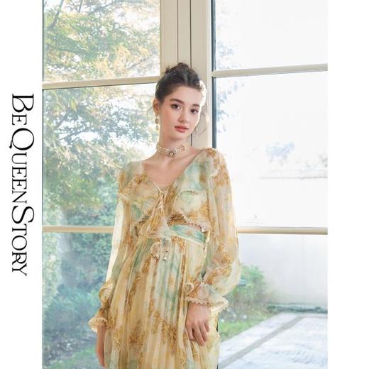 非金属仿水晶项链 轻奢复古多层串珠项链锁骨链 BeQueenStory饰品 商品图4