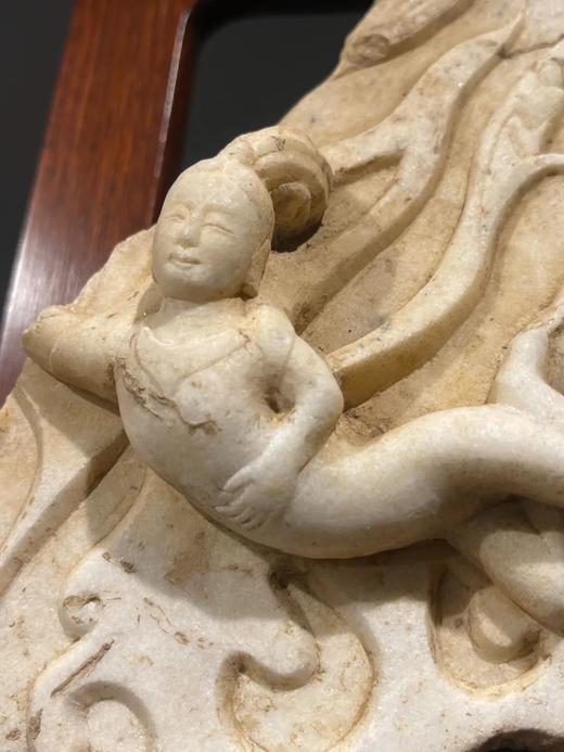 汉白玉浮雕飞天佛像残片，顺丰包邮 商品图12