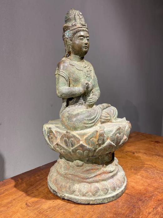 青铜莲花座观音菩萨像，顺丰包邮 商品图6