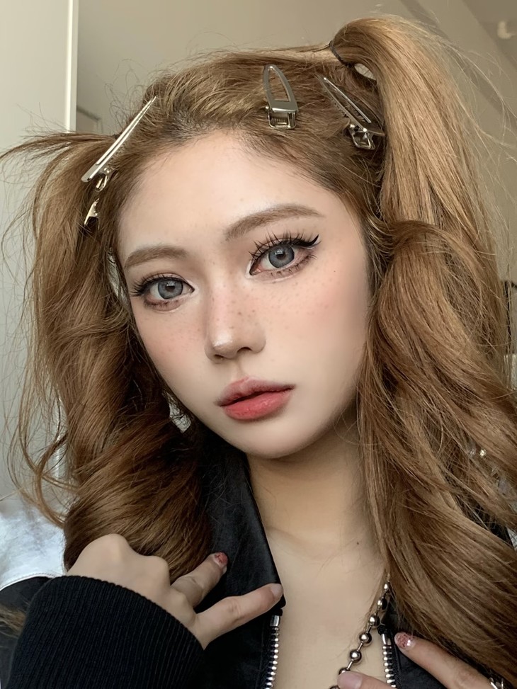 RUNACO美瞳 年抛隐形眼镜 美式奶油 14.2mm 1副/2片 左右度数可不同-VVCON美瞳商城15