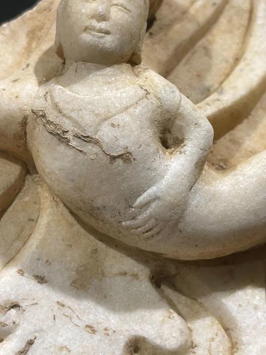 汉白玉浮雕飞天佛像残片，顺丰包邮 商品图6