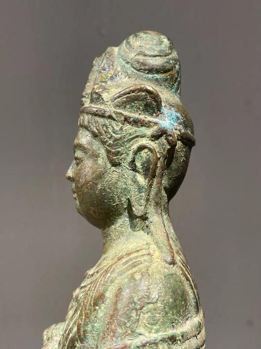 青铜莲花座观音菩萨像，顺丰包邮 商品图3