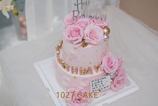 1027CAKE | 双层 鲜花 粉色系 商品图1