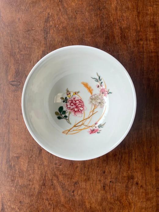 瓷胎胭脂红绘山水图珐琅彩碗，顺丰包邮 商品图3