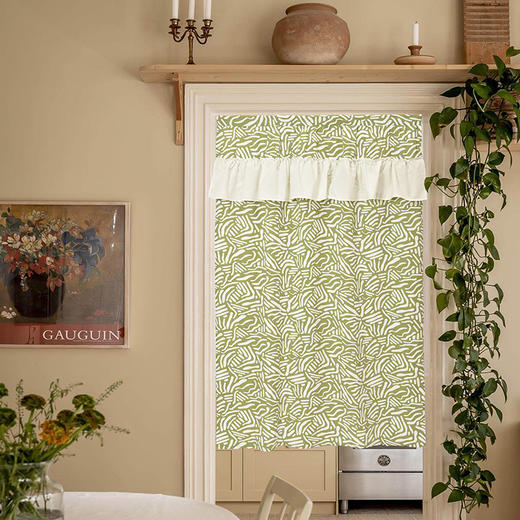 马克笔纹门帘布艺隔断门帘厨房卧室入户适用 商品图0