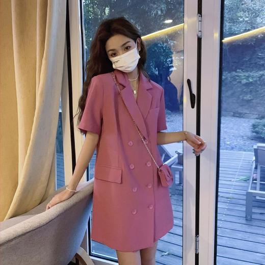 小个子连衣裙夏季女2023女装新款西装裙设计感减龄度假风裙子配包 商品图3