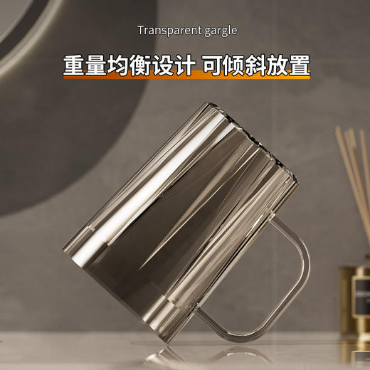「拍1发2！两支装」透明漱口杯家用情侣刷牙杯套装方形洗漱杯居家日用儿童学生牙刷杯牙缸 商品图3
