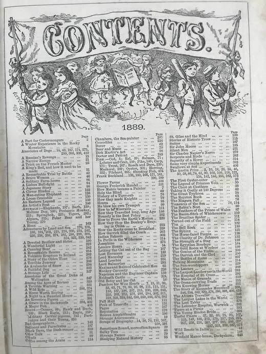 1889年 巧言小筑杂志 数百幅版画插图 漆布精装16开 商品图4