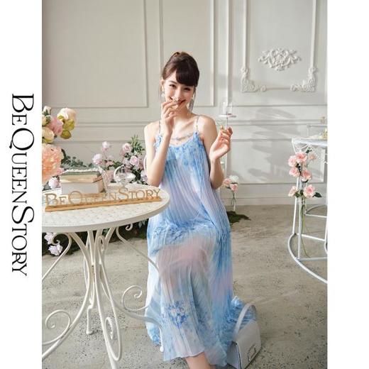 【大货捡漏，不退不换】  【冰岛虞美人】重工仙气晕染印花连衣裙上衣半裙 商品图4