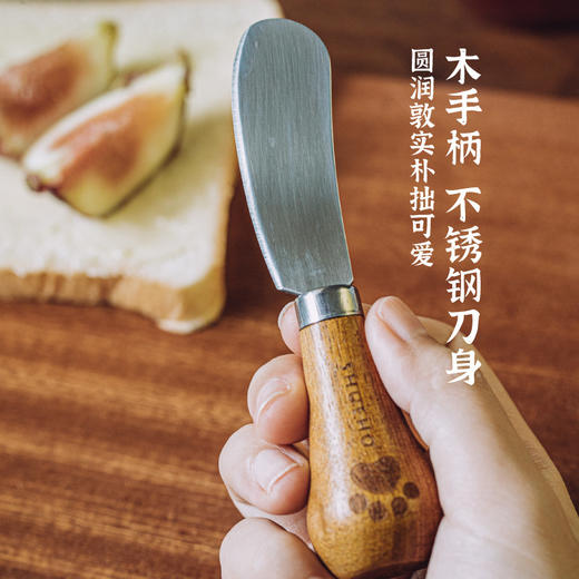  树可黄油刀可小熊涂抹刀涂面包抹酱迷你牛油奶酪果酱刀可立小抹刀 商品图2