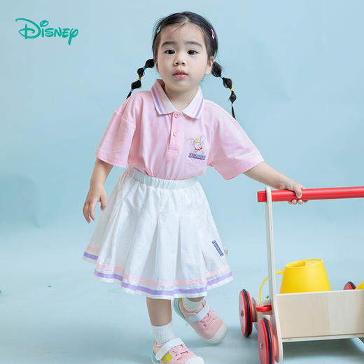 【商场同款】迪士尼童装小清新学院风套装女童夏季新款甜酷POLO衫百褶裙222DT0160 商品图2