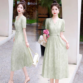 时尚休闲，新款仙气淑女潮流清新设计感天丝棉连衣裙HR-LMJY6626