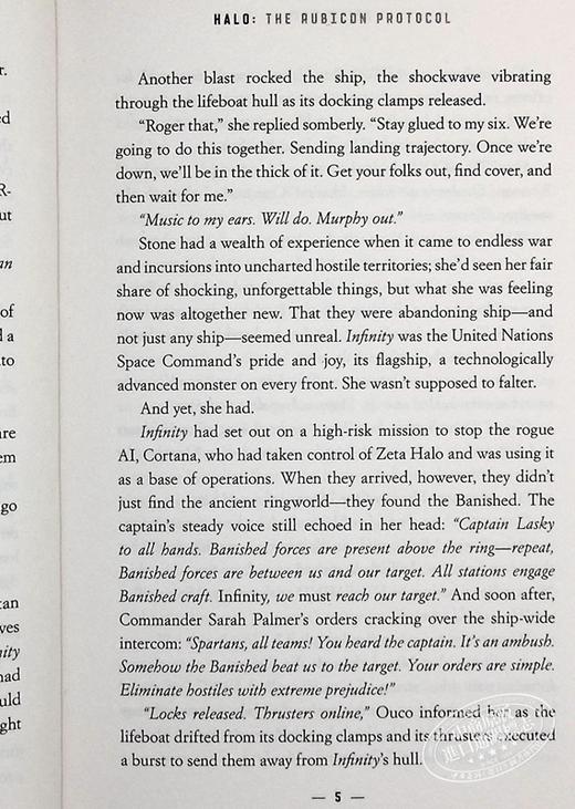 【中商原版】光环小说 卢比孔协议  Halo The Rubicon Protocol 英文原版 商品图6