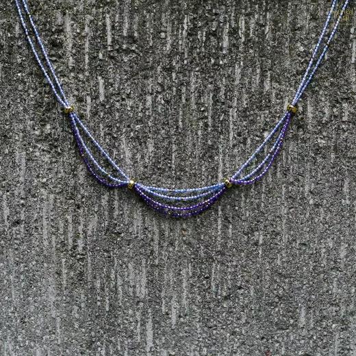 SpoiledBrat Jewelry蓝紫色系多层锆石项链 商品图2