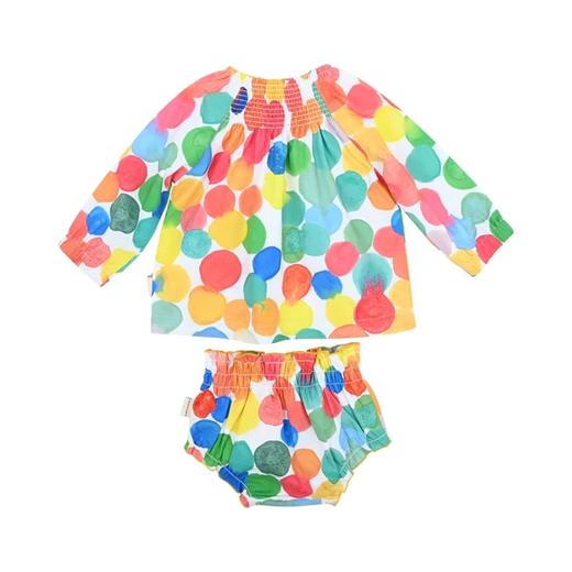 rainbowxoxo 彩色波波印花长袖套装【该商品不支持用券】 商品图1