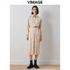 VIMAGE纬漫纪秋季新款时尚气质显瘦百搭百褶半身裙V2006605 商品缩略图1