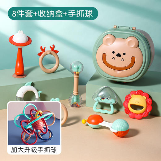 【新生儿玩具婴儿0-1岁益智摇铃】牙胶礼物手摇铃安抚母婴6个月小宝宝，它带来一片绿草坪和清晨微风，四季更替的画卷，和夜晚太空的繁星。 商品图8