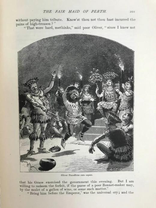 约19世纪后期 司各特《帕思丽人》 约百幅插图 漆布精装16开 商品图3