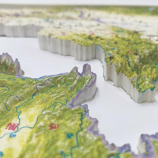 《立体拼图地图·中国地形》【赠中国世界双面地图】 商品图10