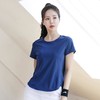 VFU新款韩版健身短袖女瑜伽跑步运动显瘦线条透气纯色运动T恤女 商品缩略图2
