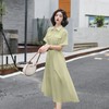 法式白色连衣裙夏季女2023女装新款短袖垂感显瘦衬衫裙子一件代发 商品缩略图2