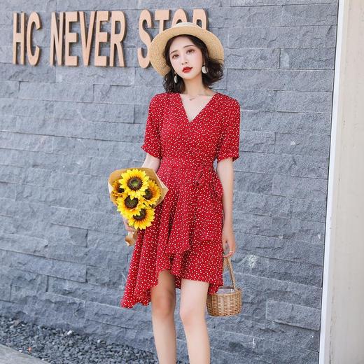 一片式裙子法式连衣裙夏季女2023装新款气质高级感小个子碎花裙子 商品图0