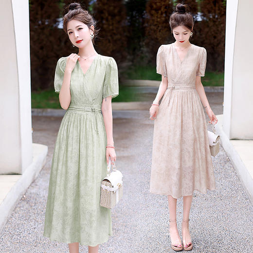 时尚休闲，新款仙气淑女潮流清新设计感天丝棉连衣裙HR-LMJY6626 商品图3