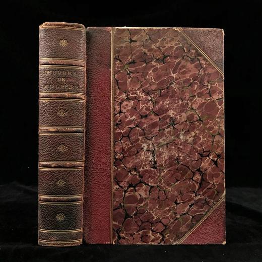 【法语】1869年 莫里哀作品全集 约10幅插图 真皮精装16开 商品图0