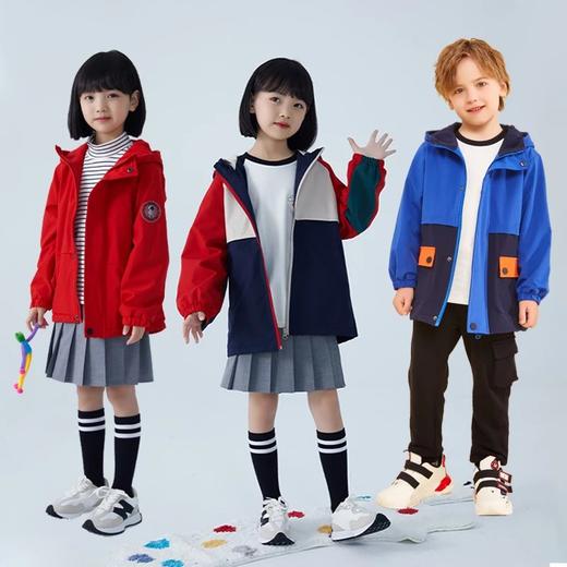 【夏季清仓】龙之涵 亲子款加绒连帽冲锋衣冲锋裤合集 中大童保暖上衣 婴幼儿A类标准 商品图1