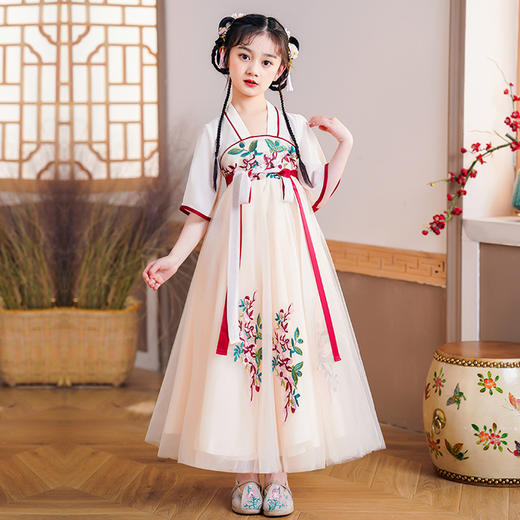 ST-22P103女童中国风仙裙儿童汉服襦裙夏季新款小女孩古风古装连衣裙 商品图1