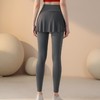 秋冬新款健身服假两件紧身健身裤高腰提臀设计休闲运动瑜伽长裤女 商品缩略图2