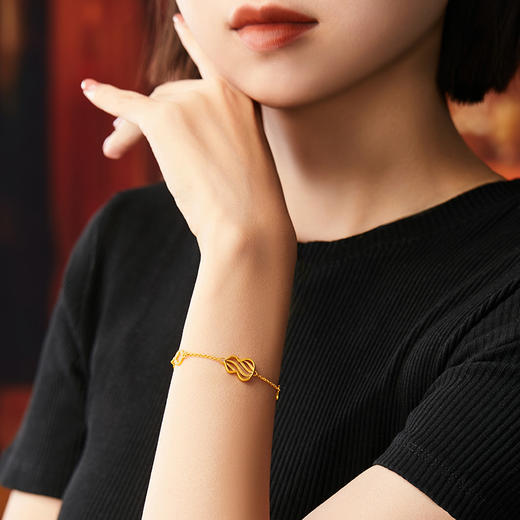 宫匠造办 福禄手链 素金版 商品图5