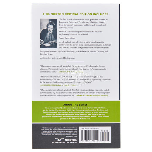 【中商原版】史蒂文森 化身博士 诺顿文学解读系列 Strange Case of Dr Jekyll Mr Hyde 英文原版 Robert L. Stevenson 商品图1
